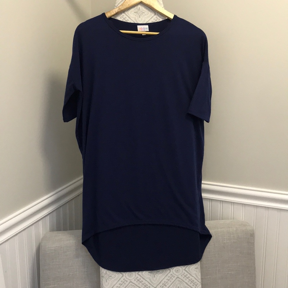 LuLaRoe Solid Navy Irma XXS
